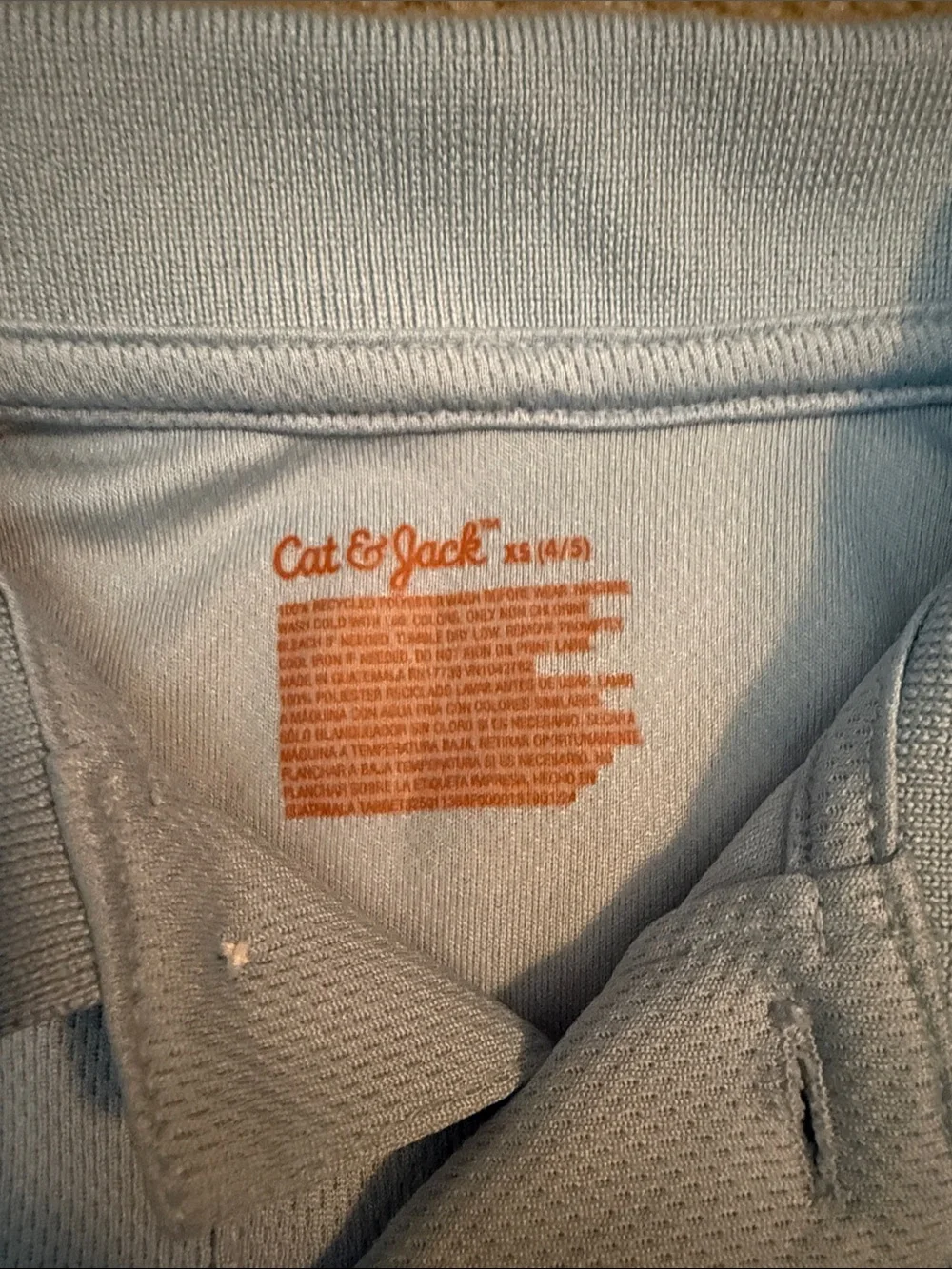 Cat & Jack Light Blue Short Sleeve Polo